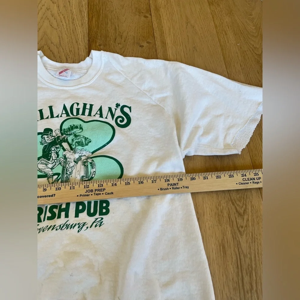 90’s vintage irish pub cut off sweatshirt - Picture 3 of 7